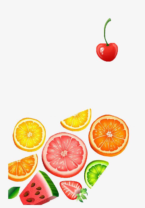 夏季水果果汁促销海报背景