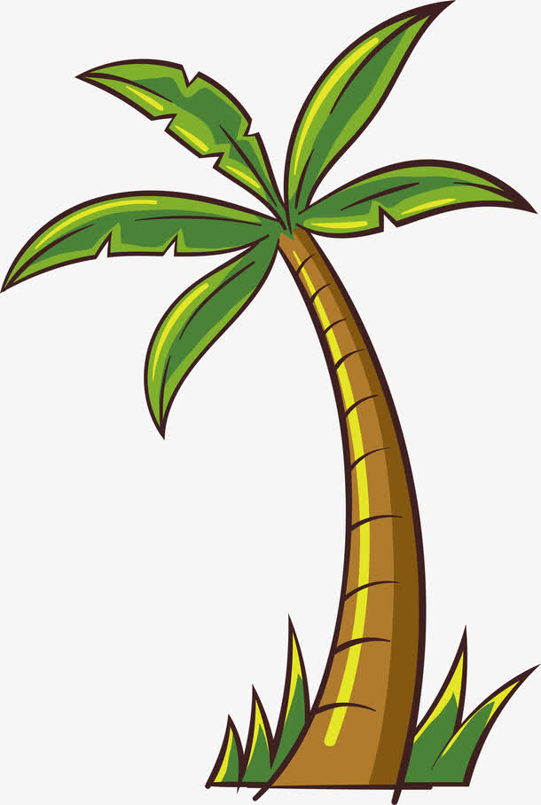 卡通椰子树