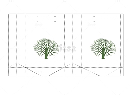 展开图上的绿树