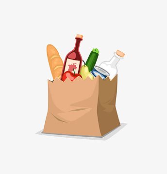 卡通纸袋素材_卡通纸袋图片元素-觅元素