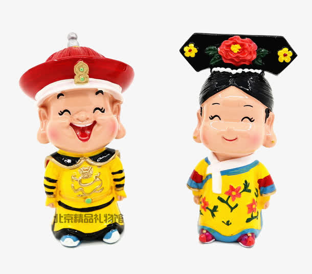 面塑皇帝与皇后