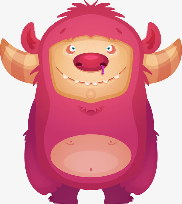 卡通动物怪兽矢量素材