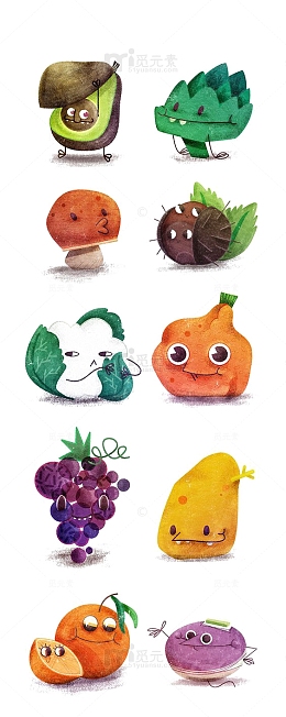卡通怪兽插画