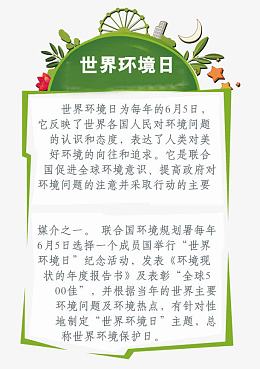 环境保护日