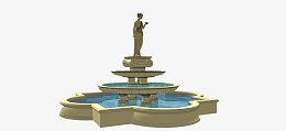许愿池模拟图