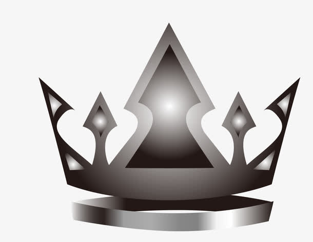 矢量卡通银冠素材