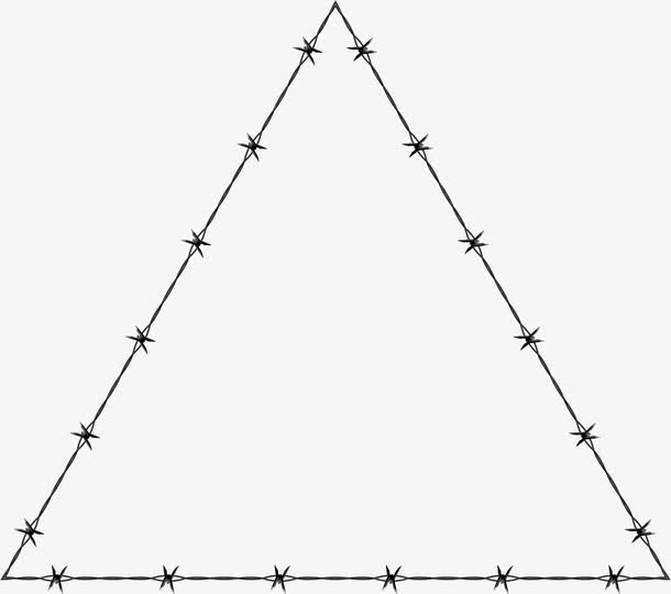 三角形带刺铁丝圈