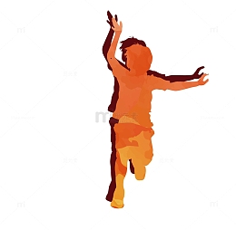 矢量艺术运动儿童孩子