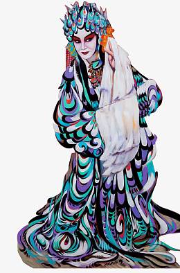 油画戏剧女人图片