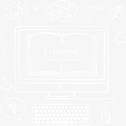 手绘涂鸦网络学习课程线上教育