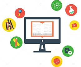 矢量卡通扁平化网络学习png