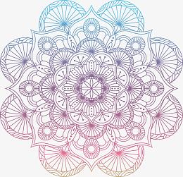 渐变色浮雕花纹
