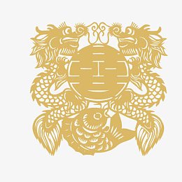 喜字 双喜 龙鱼装饰