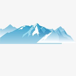 扁平高山矢量素材