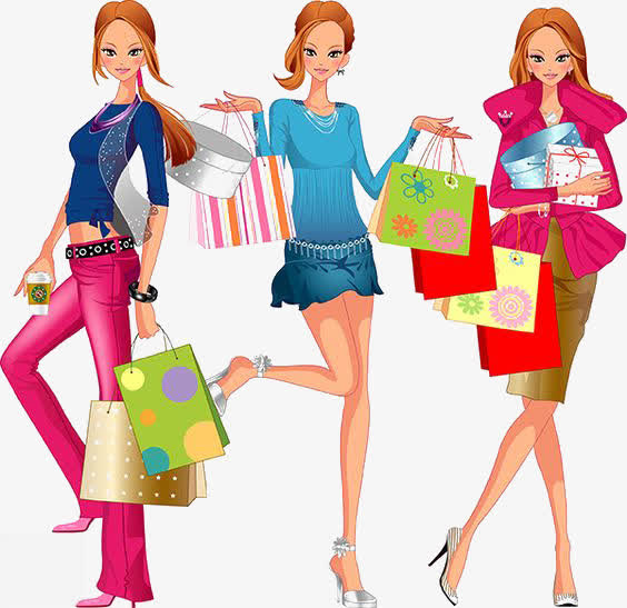 购物的女生