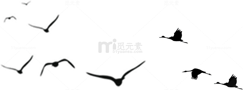中国风鸟剪影