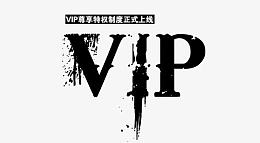 黑色艺术字VIP