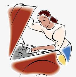 收拾行李的女人矢量