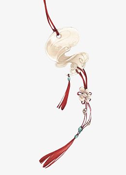 png玉佩pngpng荷花娘娘pngpng黑色羽毛长流苏耳环png