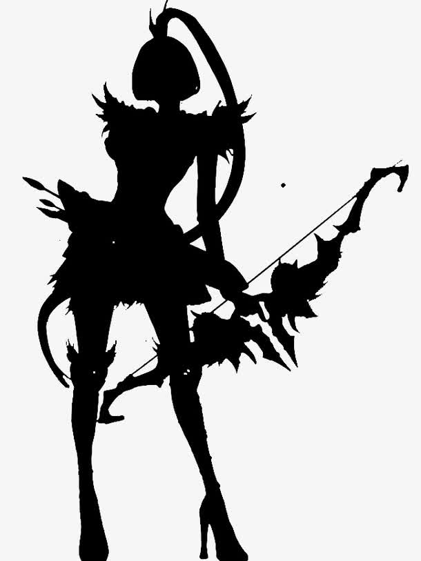 美女,设计,玄幻,游戏,猎魂女设计,游戏人物模板下载,游戏人物,剪影