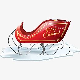 santa sleigh icon