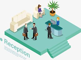 矢量公司接待室前台