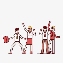矢量图案素材人物办公人员