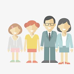 矢量图案素材人物办公人员