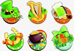 圣帕特里克节图标图片