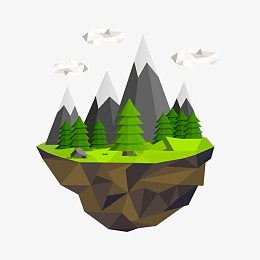 矢量森林大山