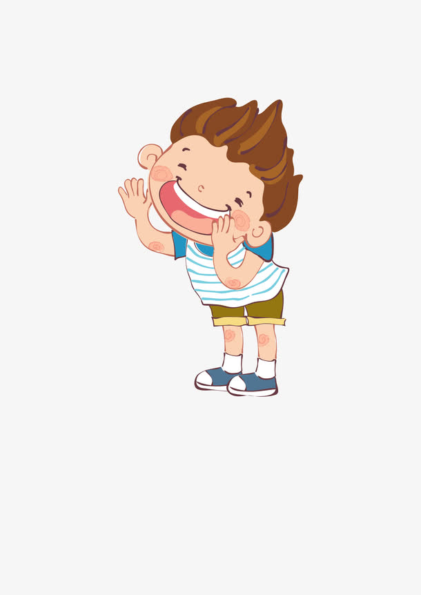 卡通小孩喊话