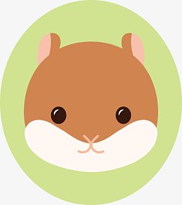 手绘可爱的动物头像
