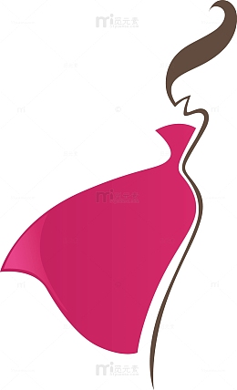 手绘女性矢量素材