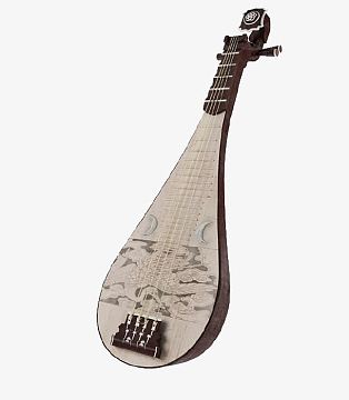 乐器琵琶png粉色唯美古风古典音乐乐器琵琶背景psdjpg中国风古典音乐