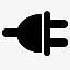 插头黑色的free-mobile-icon-kit