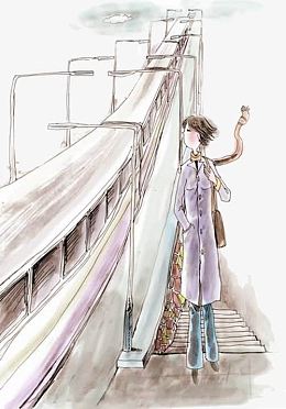 送别列车卡通图