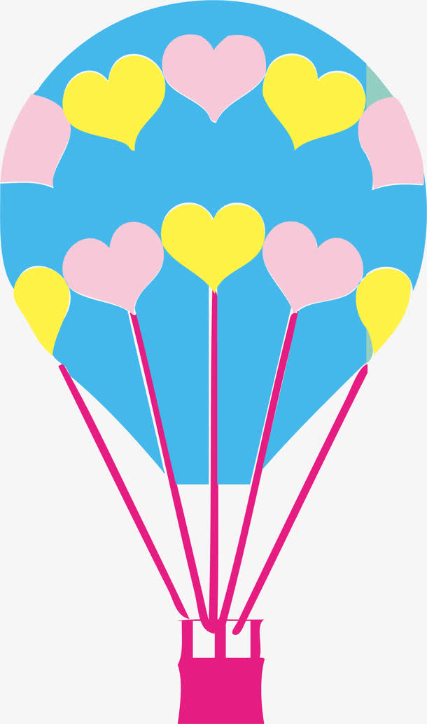 卡通可爱热气球