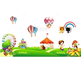 幼儿园卡通墙贴