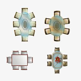 餐座椅平面布置图