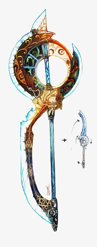 长剑png手绘卡通游戏武器设计元素aipng游戏元素冷兵器设计矢量图png