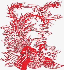 中国传统元素剪纸