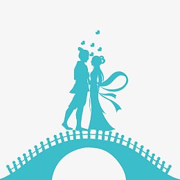 七夕牛郎织女相会素材