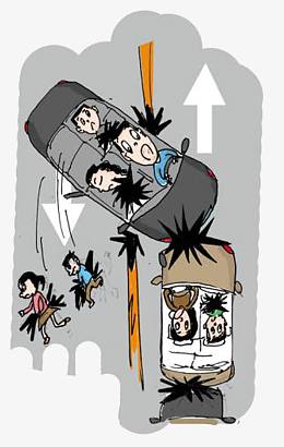 马路上的生死瞬间