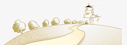 简约小镇画