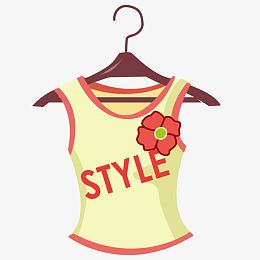 矢量悬挂衣服
