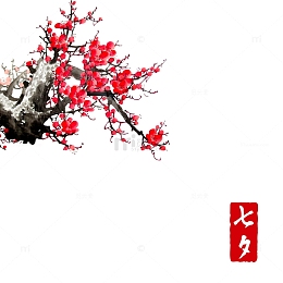 中国风水墨梅花