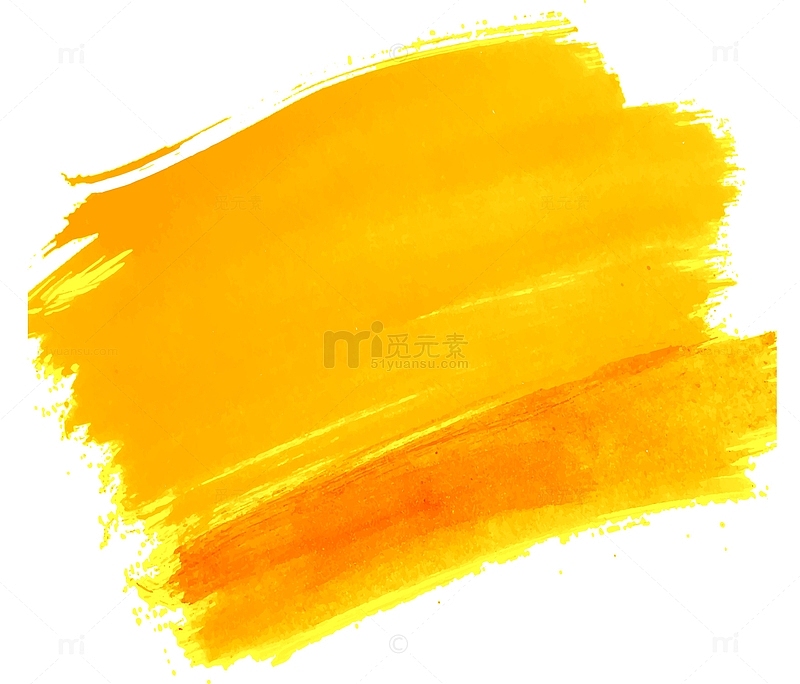 金黄色水彩涂鸦