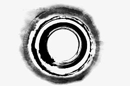 圆形水墨圈