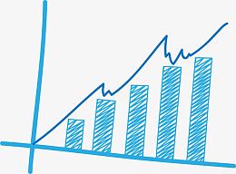 蓝色简约数据指标