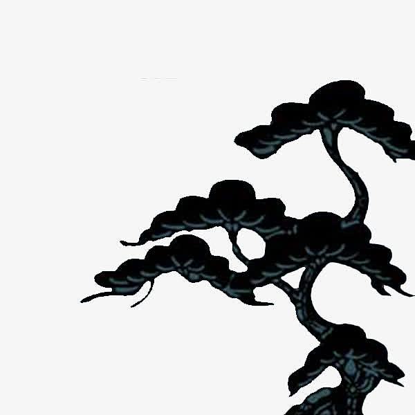 日式松树花纹